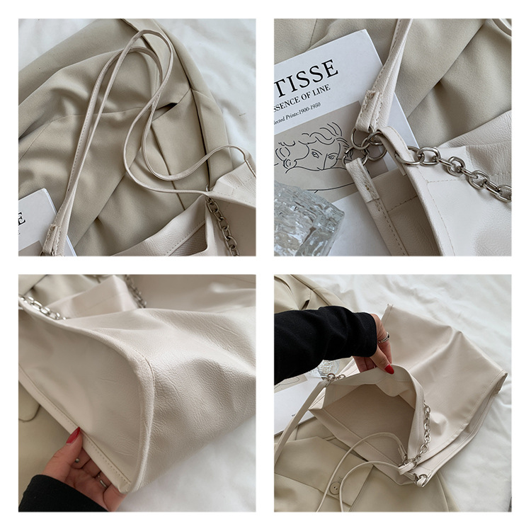 Simple Large Capacity Large Bags Women's 2021 New Fashion Shoulder Bag Internet Celebrity Leisure Commute Canvas Support Simple Large Capacity Large Bags Women's 2021 New Fashion Shoulder Bag Internet Celebrity Leisure Commute Canvas Support