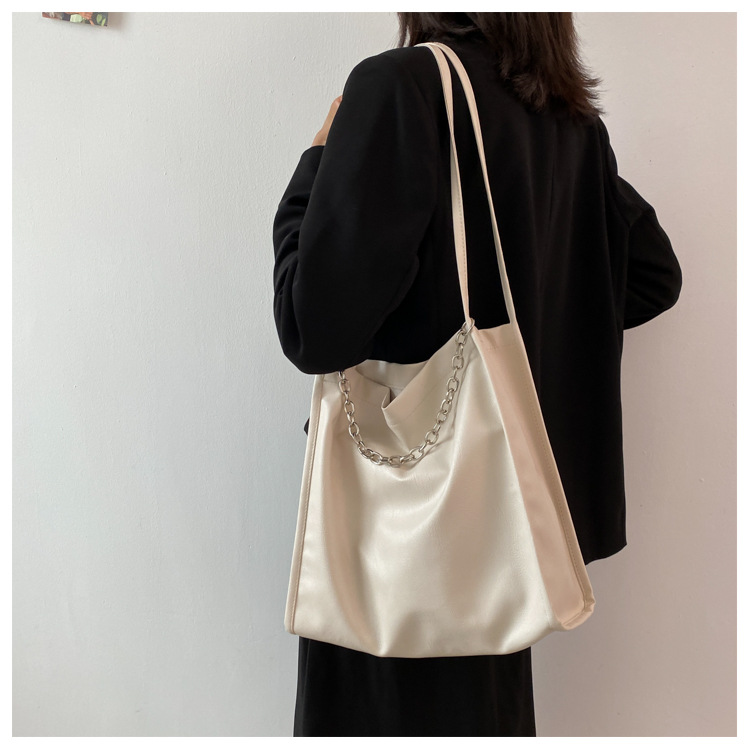 Simple Large Capacity Large Bags Women's 2021 New Fashion Shoulder Bag Internet Celebrity Leisure Commute Canvas Support Simple Large Capacity Large Bags Women's 2021 New Fashion Shoulder Bag Internet Celebrity Leisure Commute Canvas Support