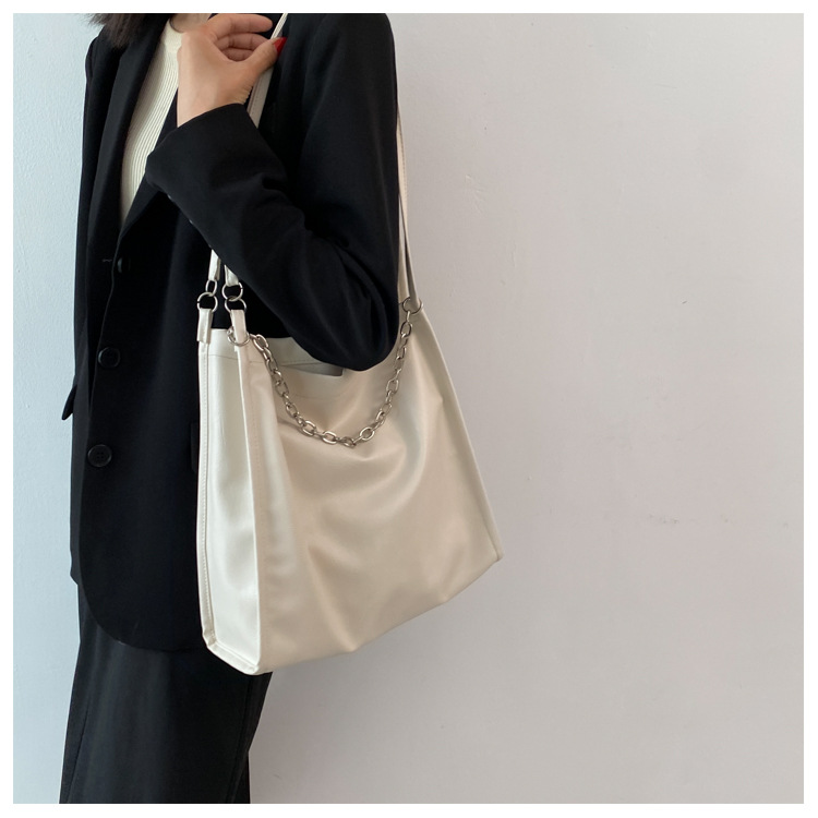 Simple Large Capacity Large Bags Women's 2021 New Fashion Shoulder Bag Internet Celebrity Leisure Commute Canvas Support Simple Large Capacity Large Bags Women's 2021 New Fashion Shoulder Bag Internet Celebrity Leisure Commute Canvas Support