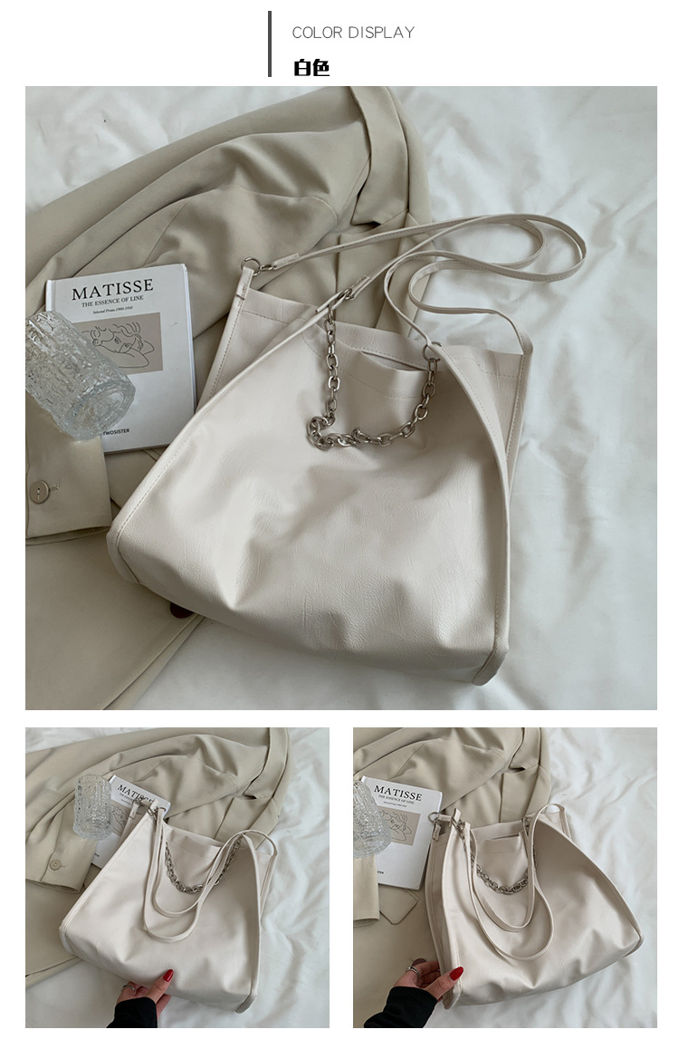 Simple Large Capacity Large Bags Women's 2021 New Fashion Shoulder Bag Internet Celebrity Leisure Commute Canvas Support Simple Large Capacity Large Bags Women's 2021 New Fashion Shoulder Bag Internet Celebrity Leisure Commute Canvas Support