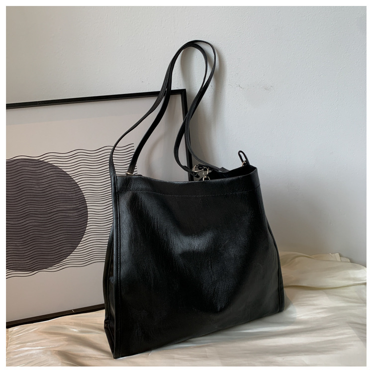 Simple Large Capacity Large Bags Women's 2021 New Fashion Shoulder Bag Internet Celebrity Leisure Commute Canvas Support Simple Large Capacity Large Bags Women's 2021 New Fashion Shoulder Bag Internet Celebrity Leisure Commute Canvas Support