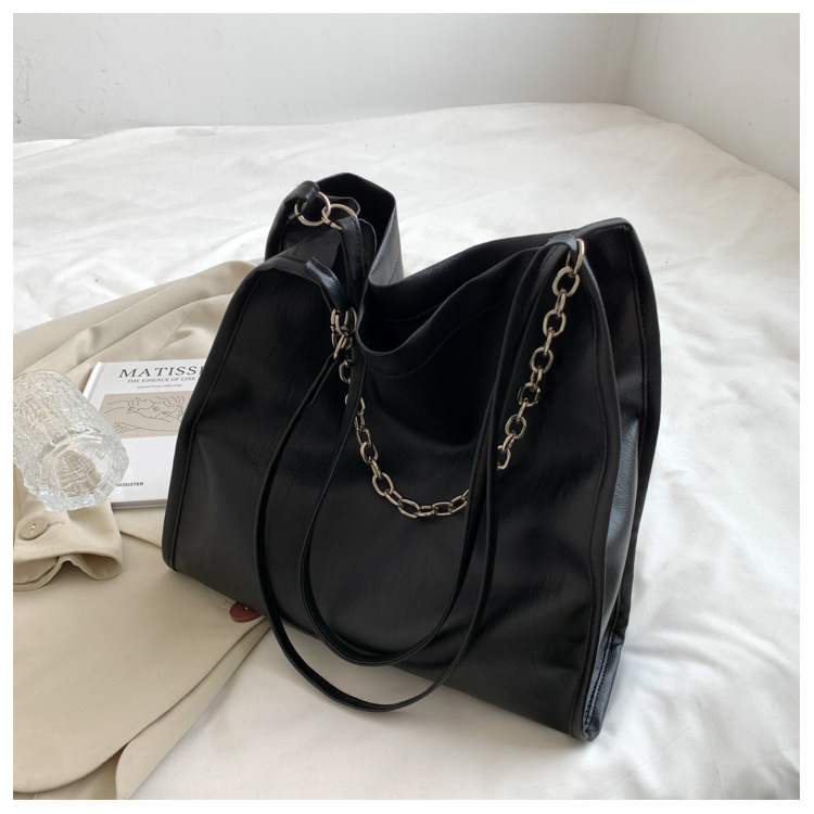 Simple Large Capacity Large Bags Women's 2021 New Fashion Shoulder Bag Internet Celebrity Leisure Commute Canvas Support Simple Large Capacity Large Bags Women's 2021 New Fashion Shoulder Bag Internet Celebrity Leisure Commute Canvas Support