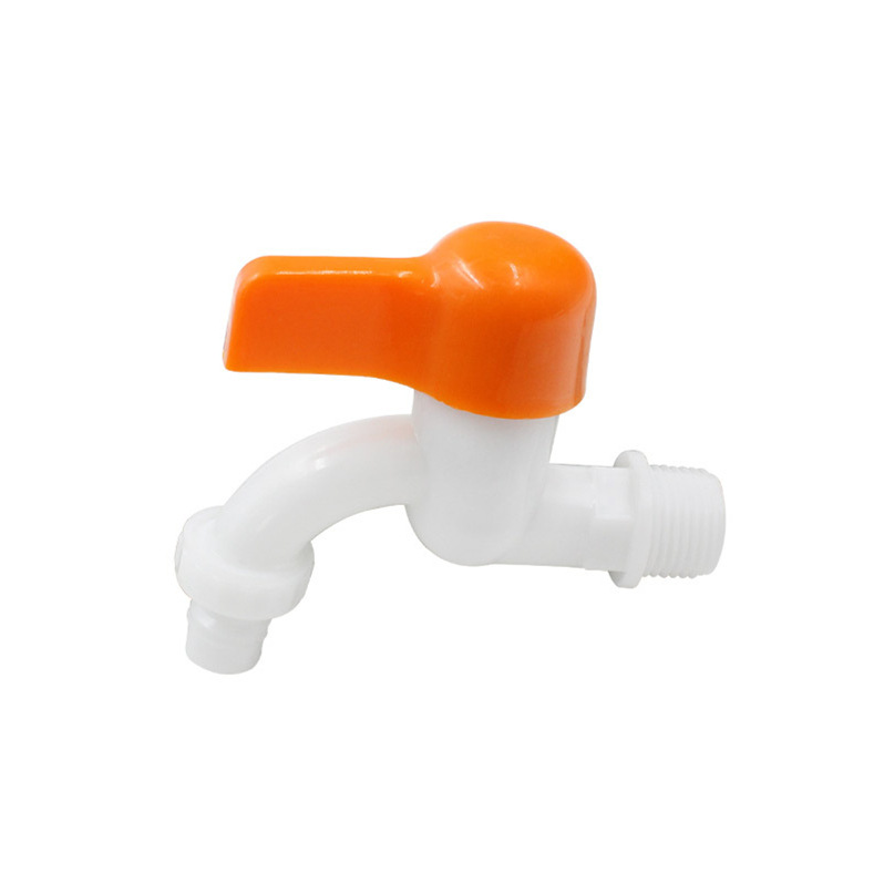 Household PVC Plastic Faucet Washing Machine Public Places Outdoor outside 4 Points Cold Water Faucet Factory Direct Sales
