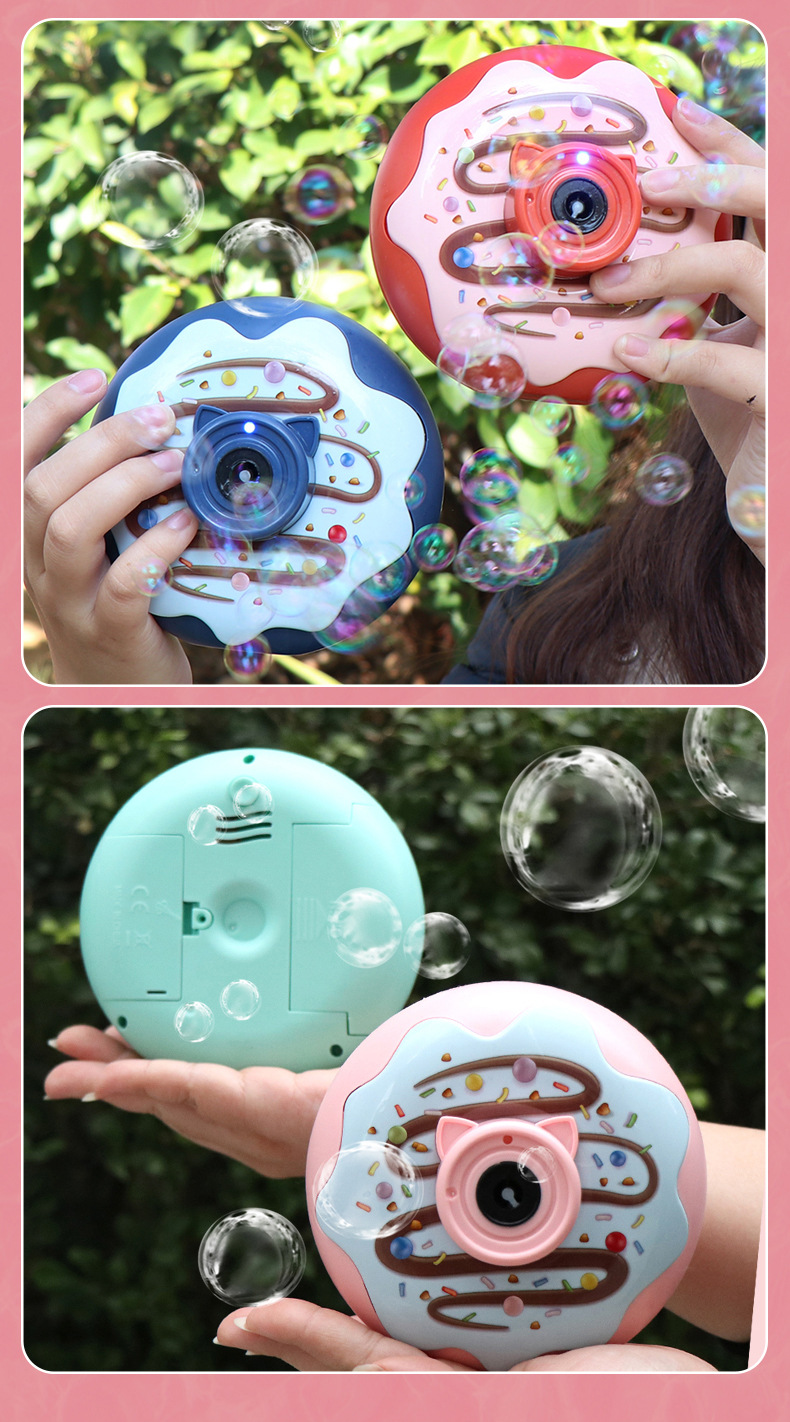 Internet Celebrity Children's Outdoor Toys Automatic Bubble Machine Electric Camera Toys with Sound and Light Music Cartoon Girlish Internet Celebrity Children's Outdoor Toys Automatic Bubble Machine Electric Camera Toys with Sound and Light Music Cartoon Girlish