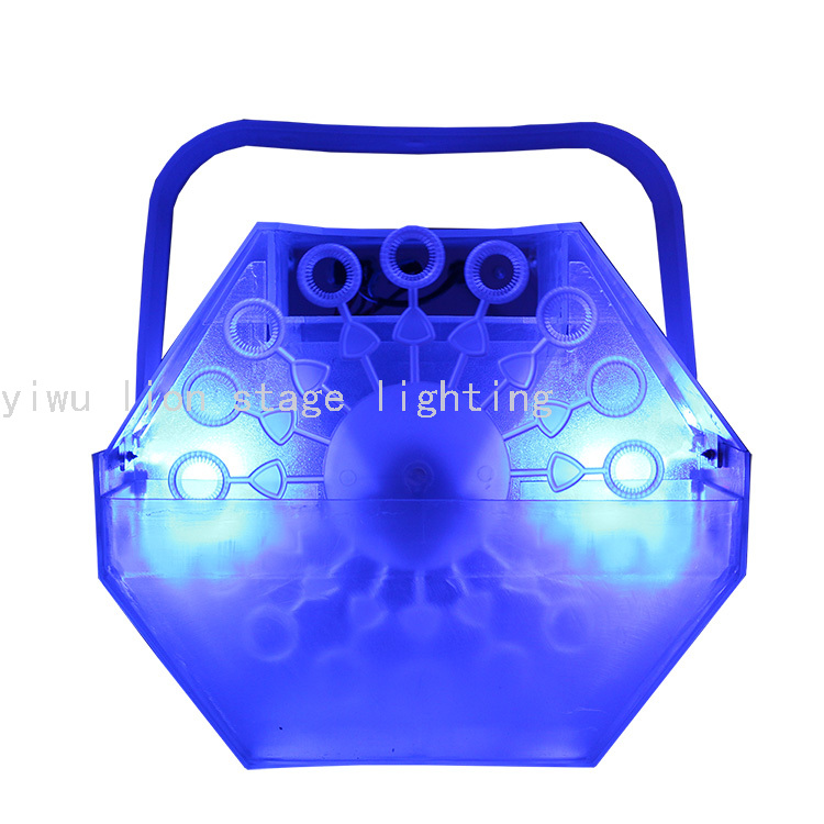 Factory Direct Transparent Plastic Shell Luminous Bubble Machine Wedding Stage Outdoor Activities Foaming Machine Special Effects Equipment