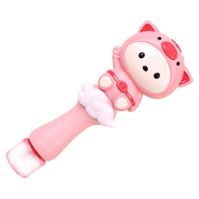 Teng Bubble Wand Colorful Charging Bubble Machine Boy 3 Outdoor 6 Girl 12 Years Old Girl Heart Ins InternetFamous Toys