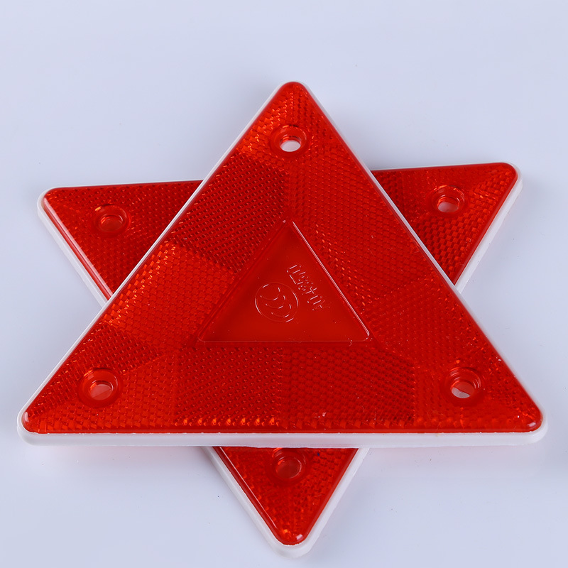 Truck Night Rear Warning Sign Triangular Warning Rack Truck Reflective Small Triangle Reflector Reflective Sticker