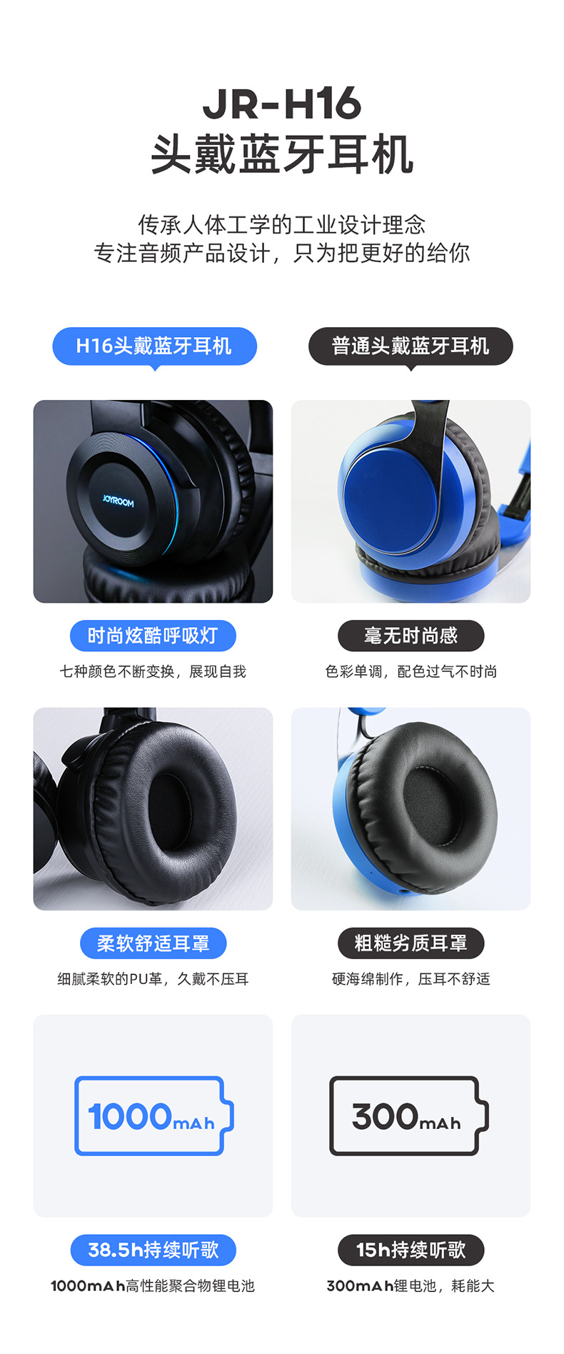 Machine music hall jr-h16 headset wireless touch bluetooth headset 5.0 sports bluetooth headset mobile phone universal