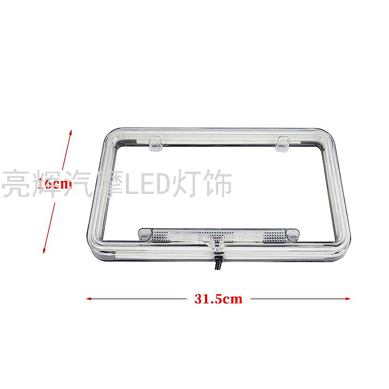 New LED Neon License Frame Light Invisible License Plate Frame Anti-Collision Warning Sign Frame US License Frame New LED Neon License Frame Light Invisible License Plate Frame Anti-Collision Warning Sign Frame US License Frame