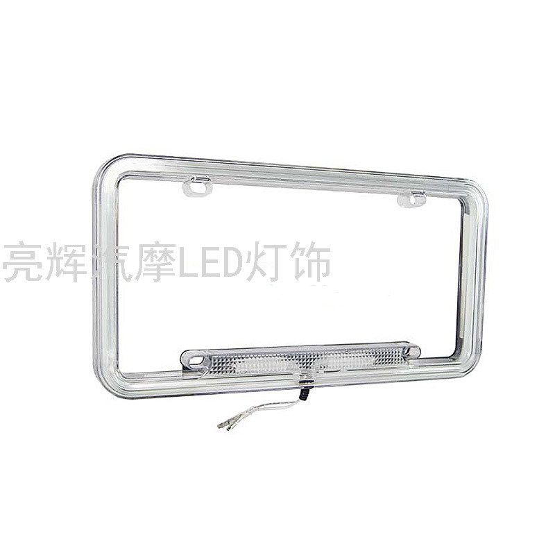 New LED Neon License Frame Light Invisible License Plate Frame Anti-Collision Warning Sign Frame US License Frame New LED Neon License Frame Light Invisible License Plate Frame Anti-Collision Warning Sign Frame US License Frame
