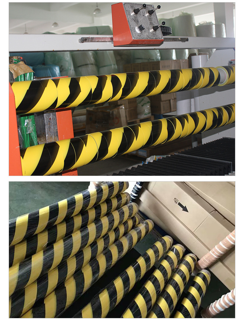 Yellow and Black Warning Tape Warning Tape PVC Warning Sign Tape Factory Workshop Sticker Floor Line Tape