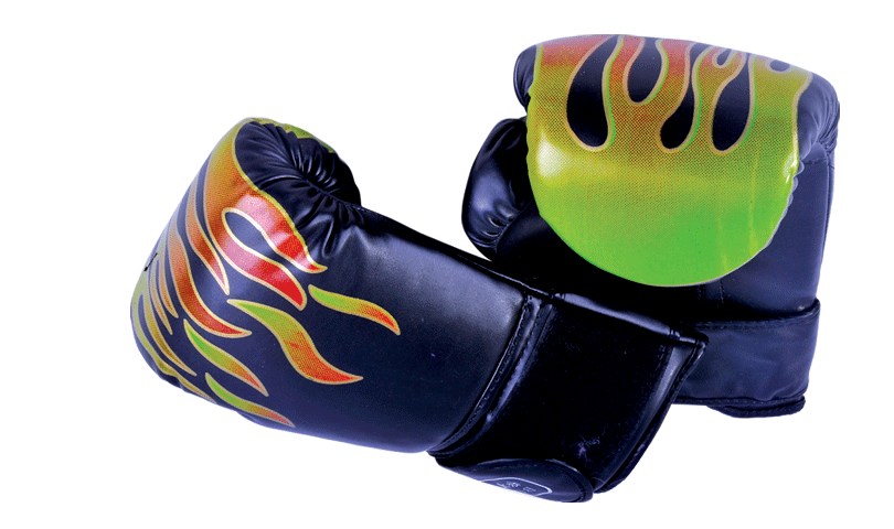 Flame gloves boxing gloves Sanda gloves wrestling wrestle fight punching bag gloves boxing boxing gloves
