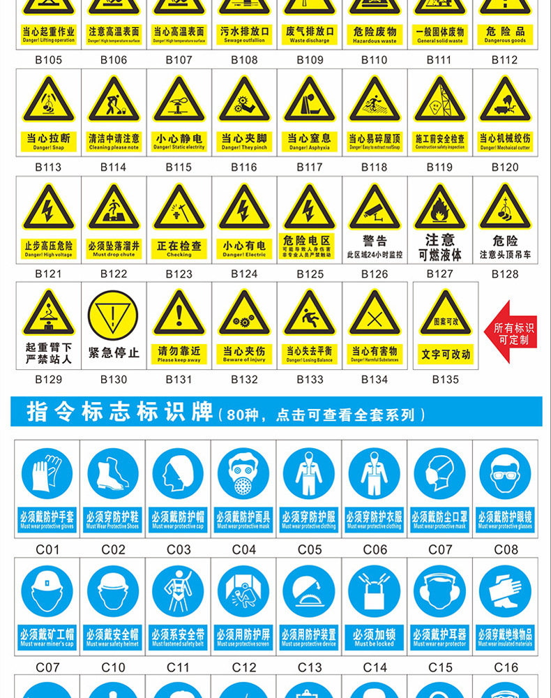 Reflective Signboard Power Safety Brand Stainless Steel Signboard High Pressure Danger Warning Sign Customizable