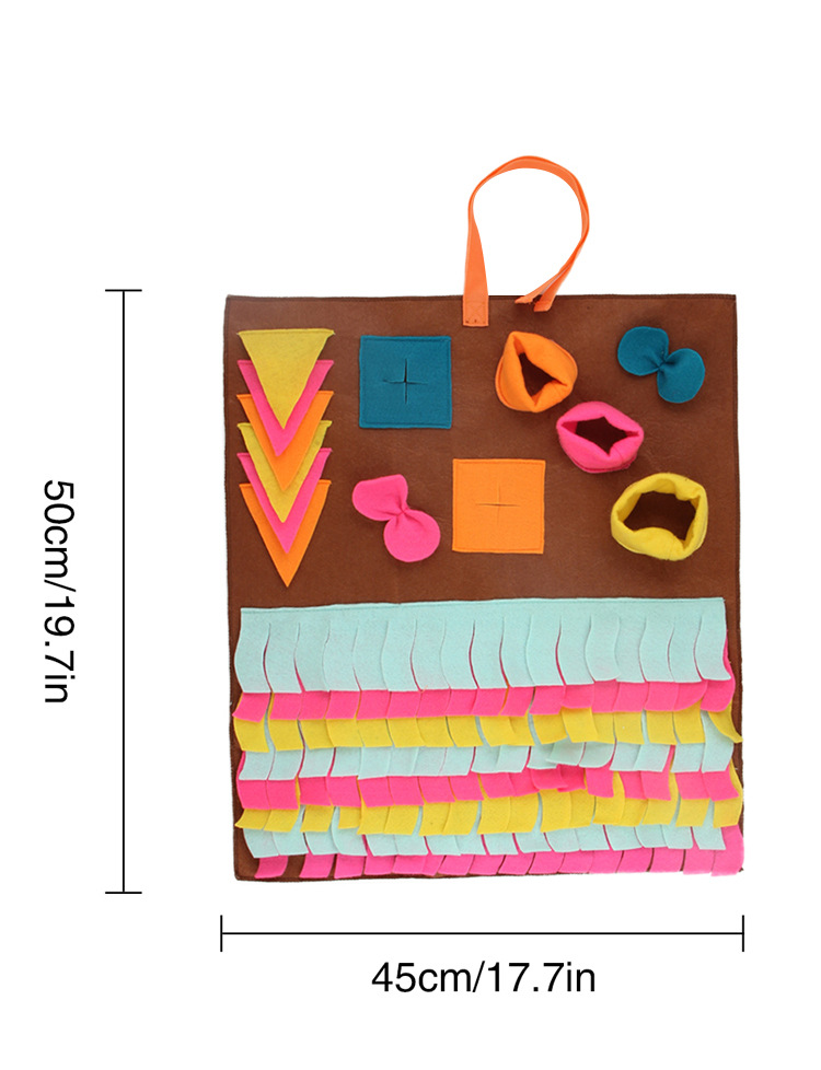 Best Selling Variety of Pet Training Blanket Removable Stitching Dog Sniffing Mat 