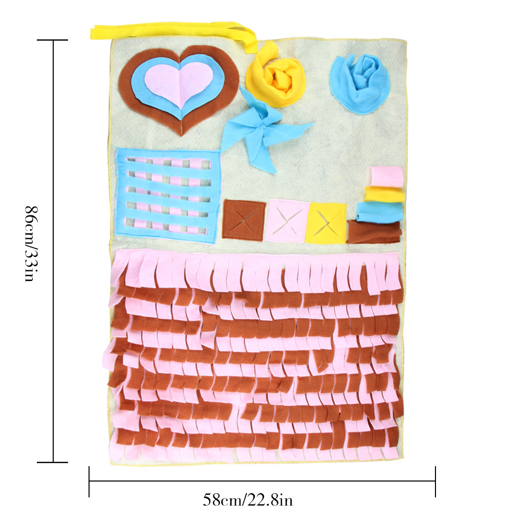 Best Selling Variety of Pet Training Blanket Removable Stitching Dog Sniffing Mat 
