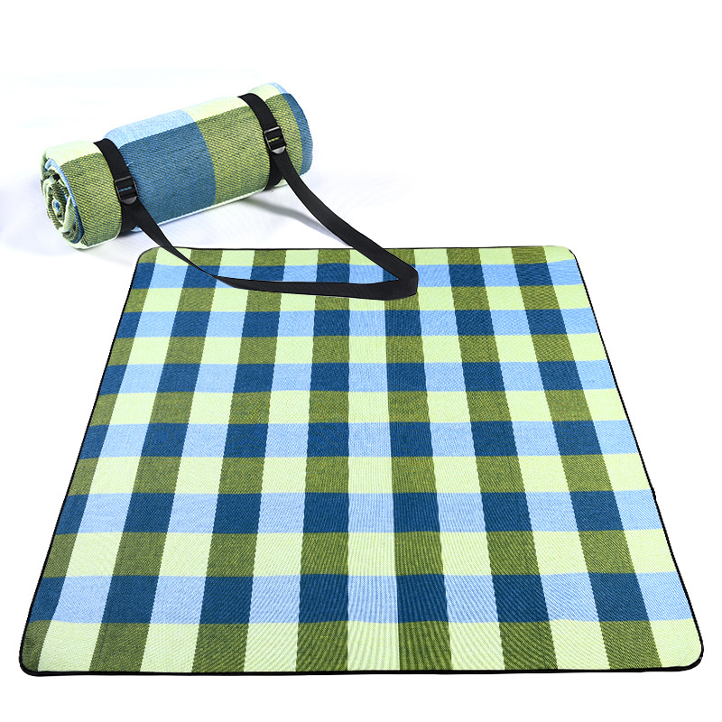 Spot Thickened Leather Strap Picnic Mat Outdoor Beach Moisture Proof Pad Tent Camping Mat Ins Style Picnic Blanket