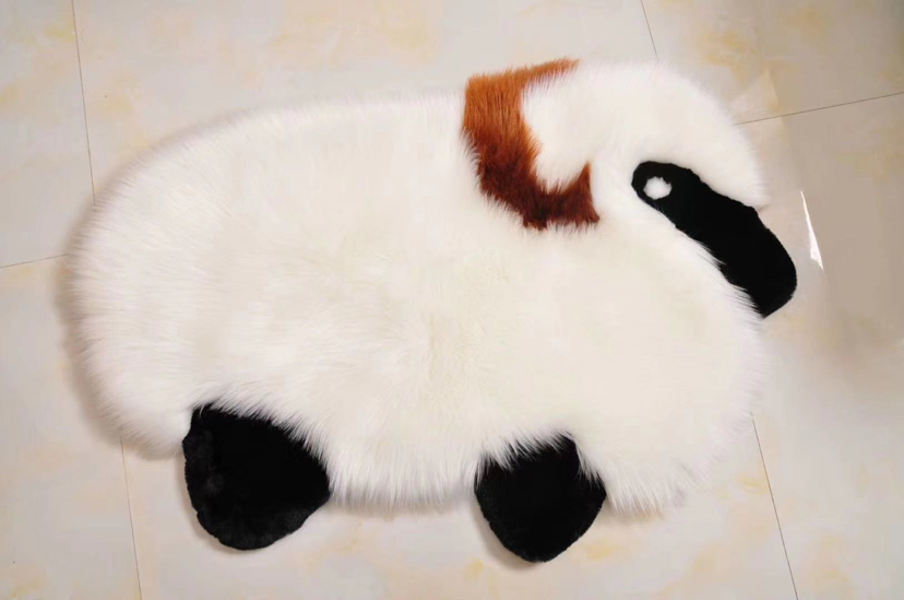 Lovely cartoon wool lamb carpet, sofa, dining chair, car mat, plush carpet, foot mat