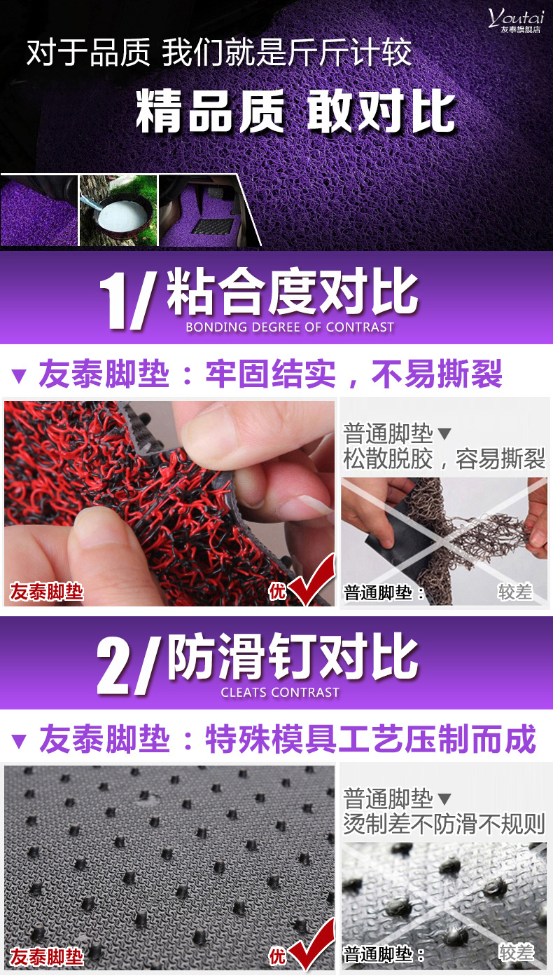 Car foot mat single piece master driver general style silk ring foot mat easy to clean car cushion car foot mat can be cut Car foot mat single piece master driver general style silk ring foot mat easy to clean car cushion car foot mat can be cut