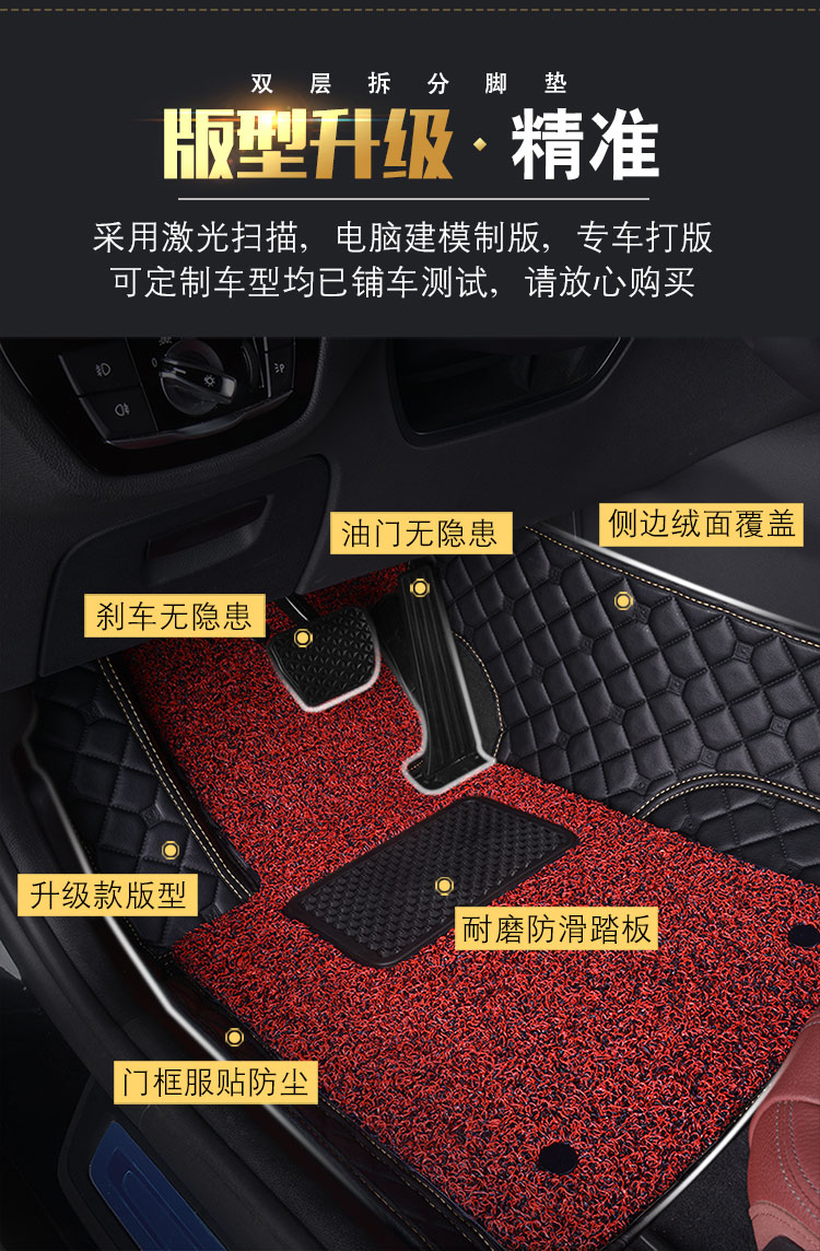 J-03 Double-Layer Car Fully Enclosed Foot Mat Wire Ring Foot Mat J-03 Double-Layer Car Fully Enclosed Foot Mat Wire Ring Foot Mat