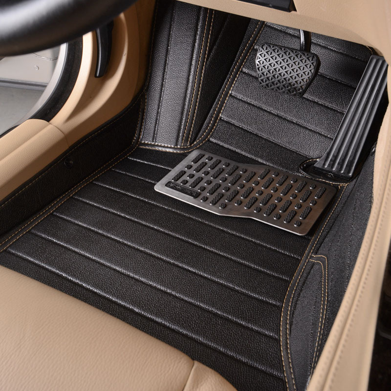 Fully Enclosed Car Foot Mat Carpet Floor Mat Seat Cover Big Cross Mitsubishi Jinxuan ASX Outlander/Pajero Jin Chang