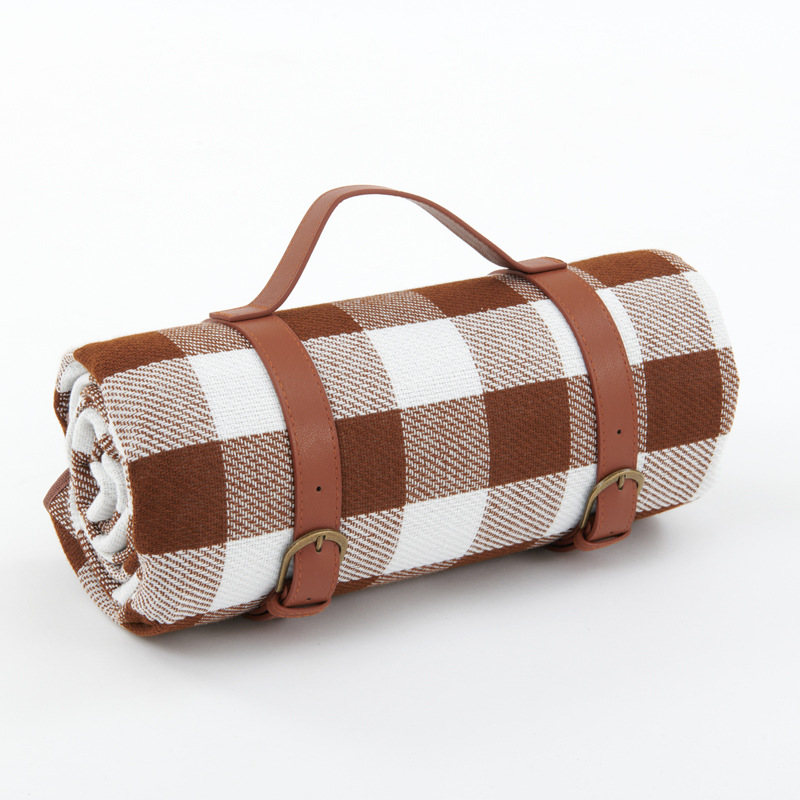 Spot Thickened Leather Strap Picnic Mat Outdoor Outing Camping Moisture Proof Pad Picnic Blanket Camping Hiking