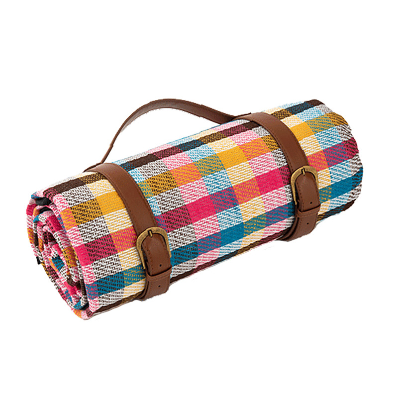 Spot Thickened Leather Strap Picnic Mat Outdoor Outing Camping Moisture Proof Pad Picnic Blanket Camping Hiking