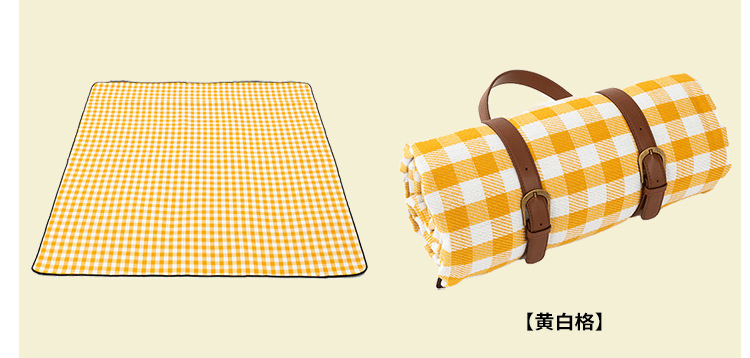 Spot Thickened Leather Strap Picnic Mat Outdoor Outing Camping Moisture Proof Pad Picnic Blanket Camping Hiking