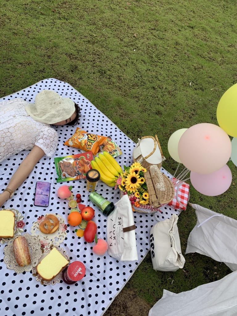 Factory Wholesale New Plaid Picnic Mat Ins Style Picnic Blanket Beach Mat Outdoor Mat Camping Waterproof and Moisture-Proof Liner