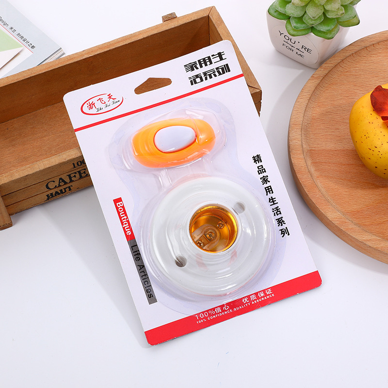 Hot Selling Products Lamp Holder Switch Set round Screw Holder Hand Pinch Bedside Switch Combination Binary Supply
