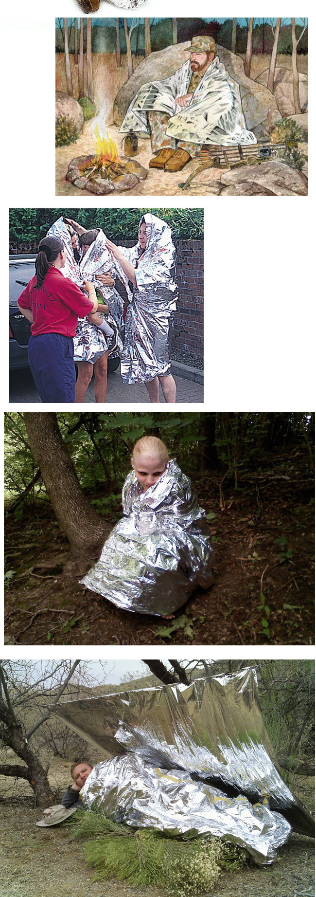 Outdoor Orange Gold Silver Emergency Emergency Blanket Survival Blanket Survival Insulation Blanket Sunscreen Blanket Outdoor Supplies