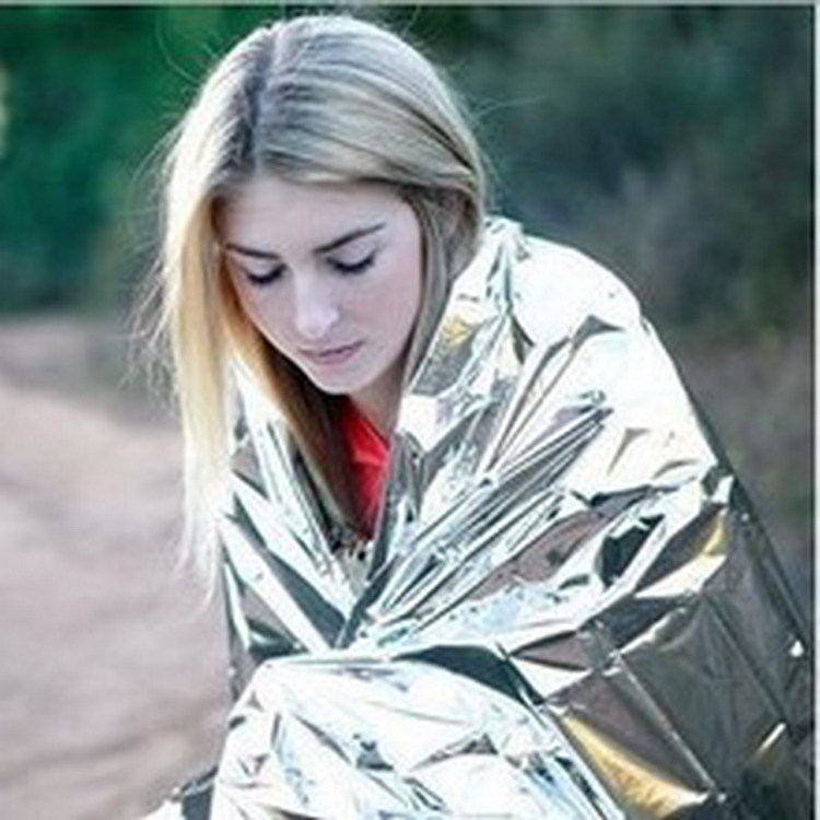 Outdoor Orange Gold Silver Emergency Emergency Blanket Survival Blanket Survival Insulation Blanket Sunscreen Blanket Outdoor Supplies