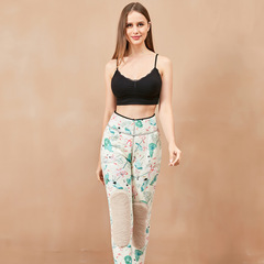New Outdoor Men's and Women's Live Broadcast Tencel Kneecap Waist Support Cashmere plus-Sized Size Graphene Thermal Leggings Women