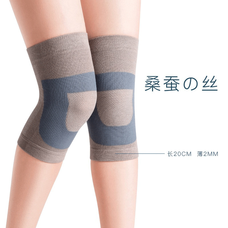 Zeamo Japanese Brushed Silk Kneecap Air-Conditioned Room Warm Thin Kneecap Short Inner Wear Dancing Yoga