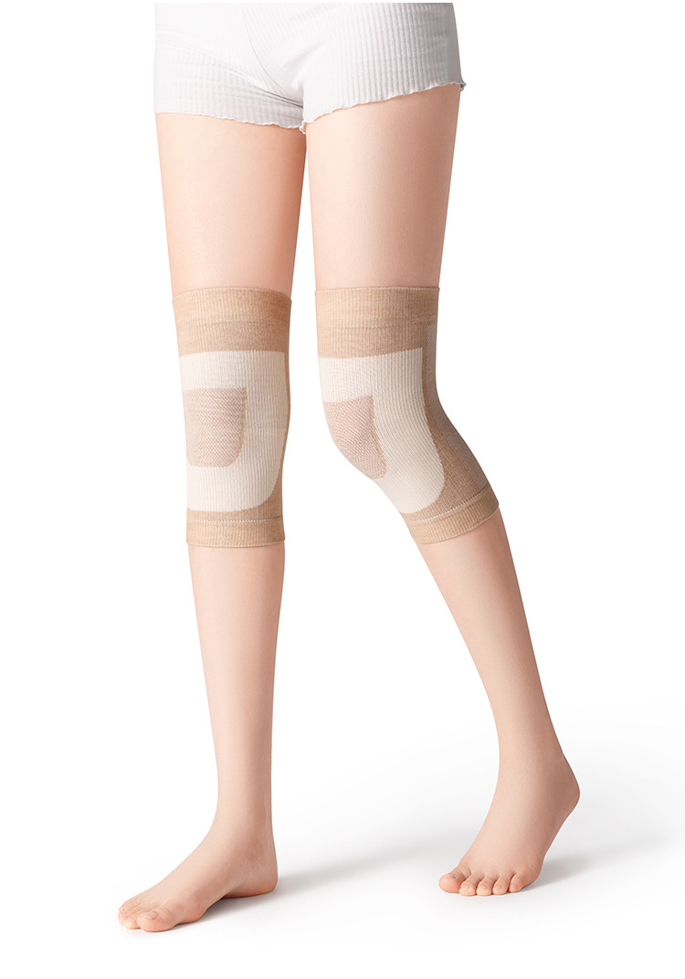 Zeamo Japanese Brushed Silk Kneecap Air-Conditioned Room Warm Thin Kneecap Short Inner Wear Dancing Yoga