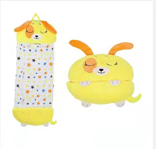 Cute Dog Sleeping Bag Children Student Baby Anti-Kicking Blanket Winter Quilt Outdoor Thickening