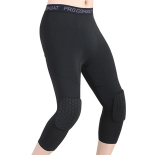 Hot-Pressed Basketball Kneecap Honeycomb Anti-Collision Protective Gear Equipment Breathable Wicking Extended Leggings Sports Kneecaps Wholesale Hot-Pressed Basketball Kneecap Honeycomb Anti-Collision Protective Gear Equipment Breathable Wicking Extended Leggings Sports Kneecaps Wholesale