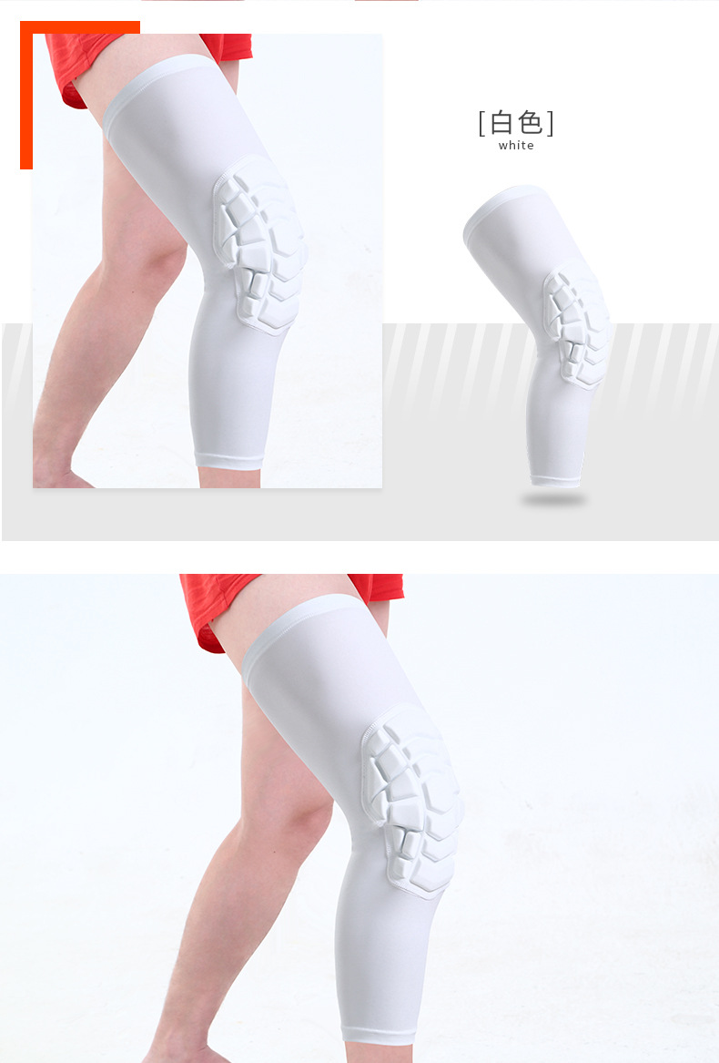 Hot-Pressed Basketball Kneecap Honeycomb Anti-Collision Protective Gear Equipment Breathable Wicking Extended Leggings Sports Kneecaps Wholesale Hot-Pressed Basketball Kneecap Honeycomb Anti-Collision Protective Gear Equipment Breathable Wicking Extended Leggings Sports Kneecaps Wholesale