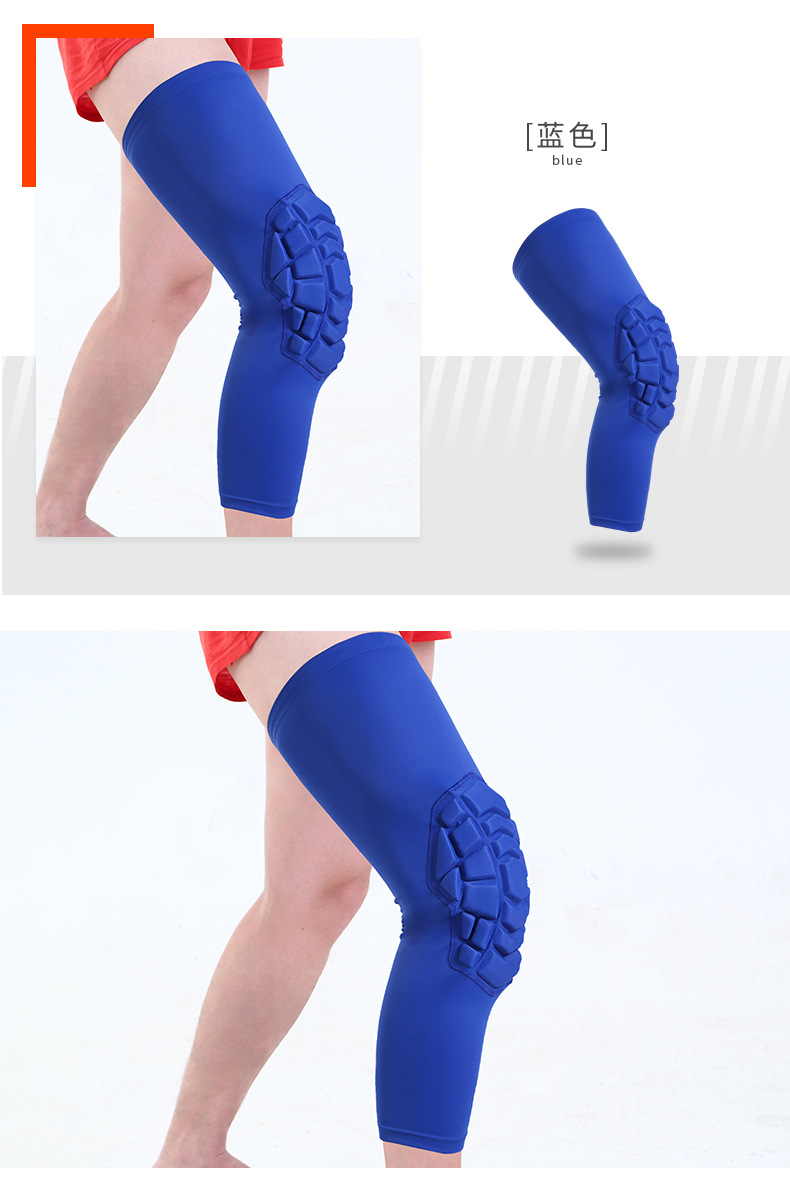 Hot-Pressed Basketball Kneecap Honeycomb Anti-Collision Protective Gear Equipment Breathable Wicking Extended Leggings Sports Kneecaps Wholesale Hot-Pressed Basketball Kneecap Honeycomb Anti-Collision Protective Gear Equipment Breathable Wicking Extended Leggings Sports Kneecaps Wholesale