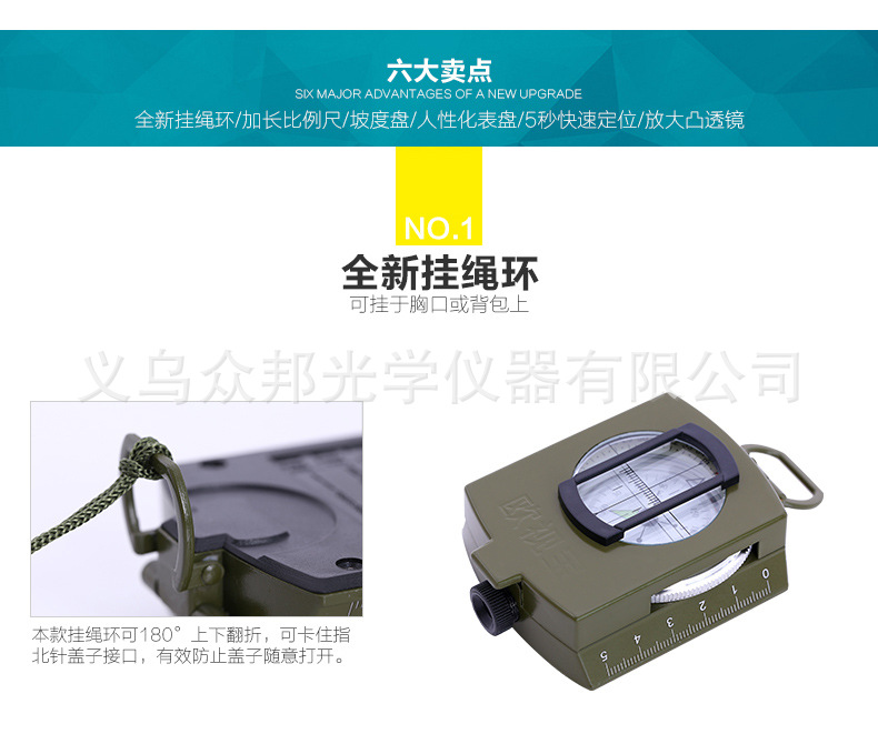 Green camouflage multifunctional compass with rope authentic metal high-grade compass manufacturers wholesale Green camouflage multifunctional compass with rope authentic metal high-grade compass manufacturers wholesale