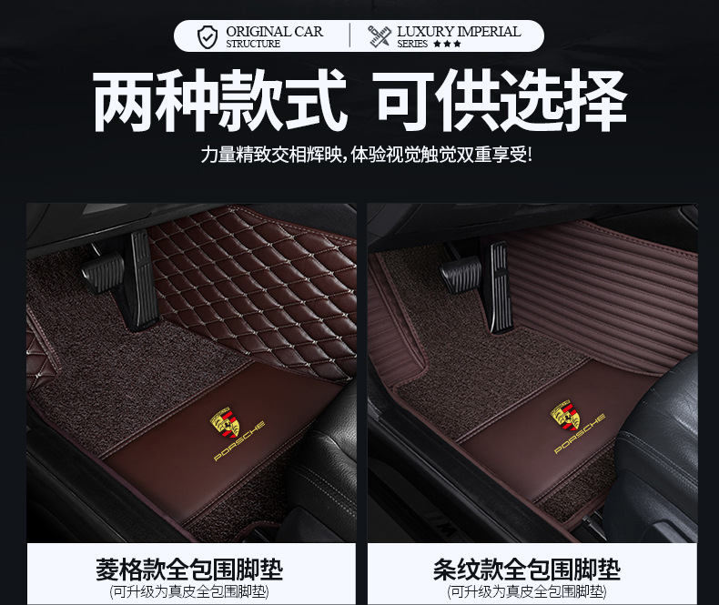 Customized for 21 Porsche Cayenne New Macan20 Panamera Panamerera Car Foot Mat