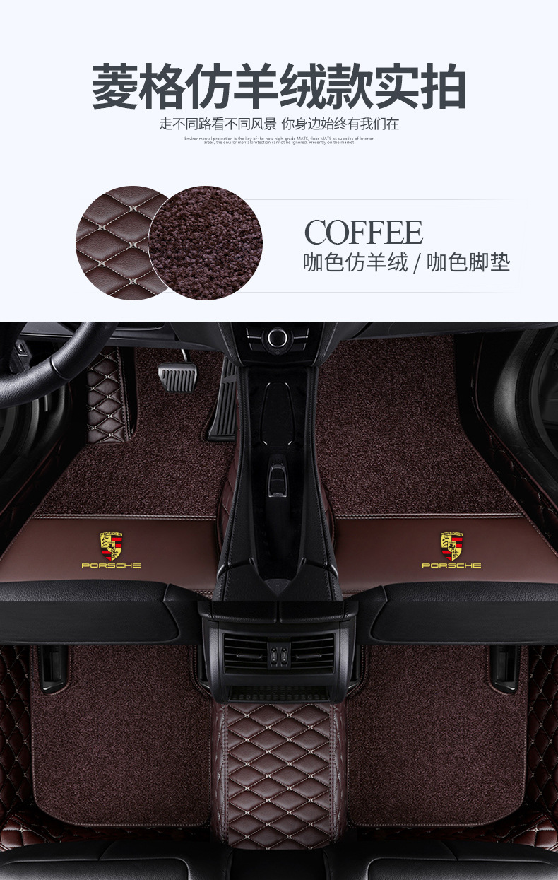 Customized for 21 Porsche Cayenne New Macan20 Panamera Panamerera Car Foot Mat