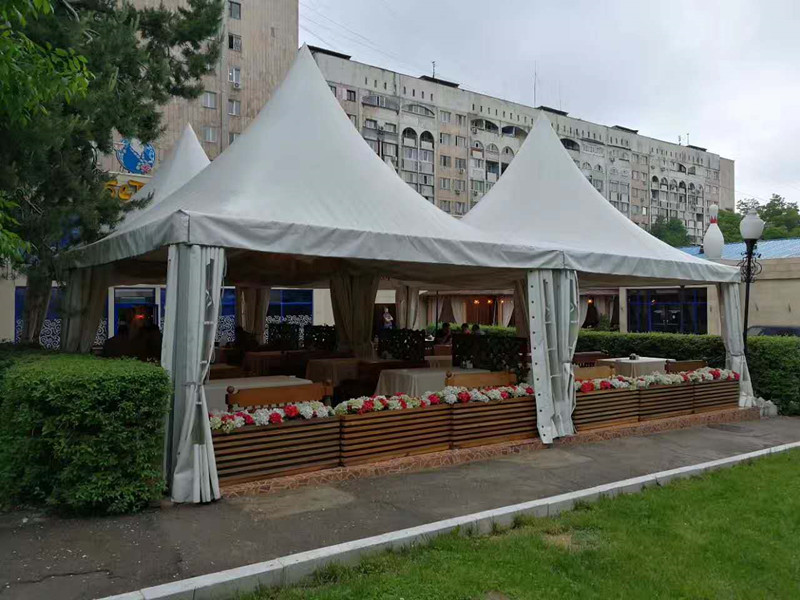 Outdoor aluminum alloy large activity tent celebration tent with cloth top curtain 3*3m
