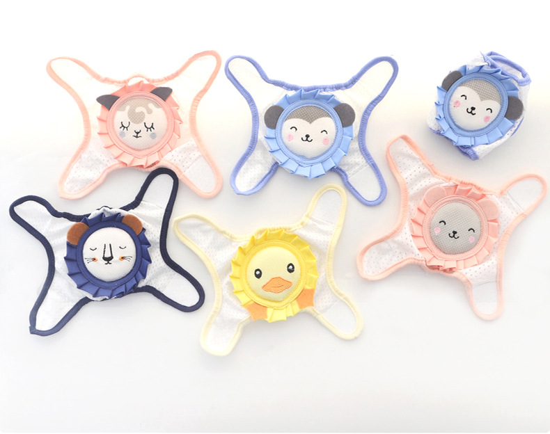 [Adjustable] Baby Lace Shape Kneecap Ice Silk Thin High Elastic Mesh Breathable Crawling Sports Kneecaps