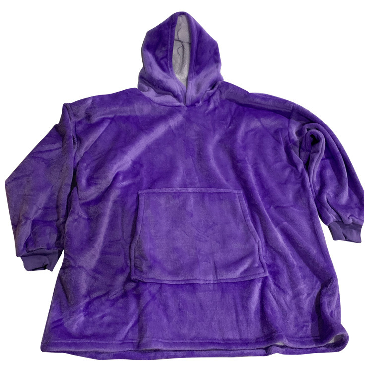 Huggle Hoodie Pullover Fleece Jacket Hooded Outdoor Cold-Proof Warm Lazy Pullover TV Blanket Nightgown for Women Huggle Hoodie Pullover Fleece Jacket Hooded Outdoor Cold-Proof Warm Lazy Pullover TV Blanket Nightgown for Women
