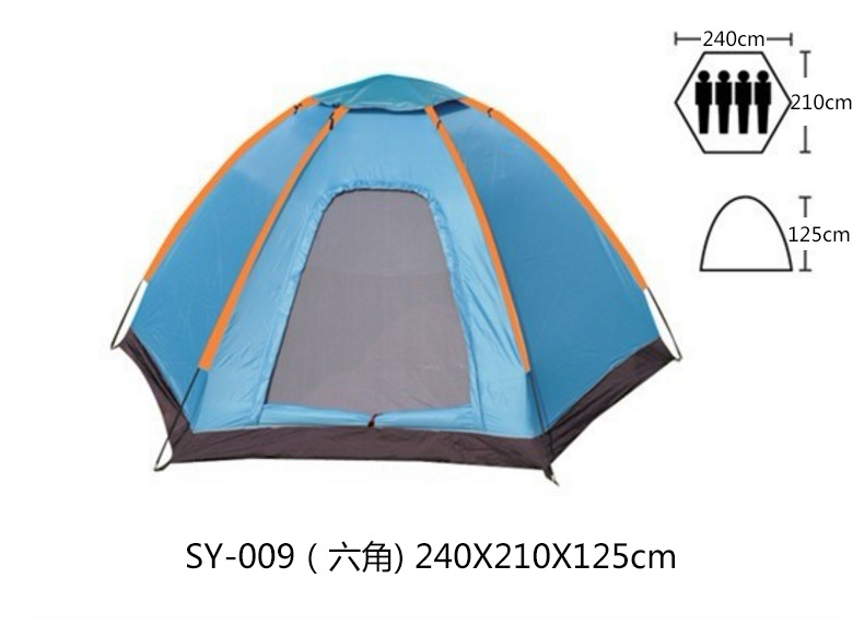 More than six single angle tent camping tent proof purple Tourism