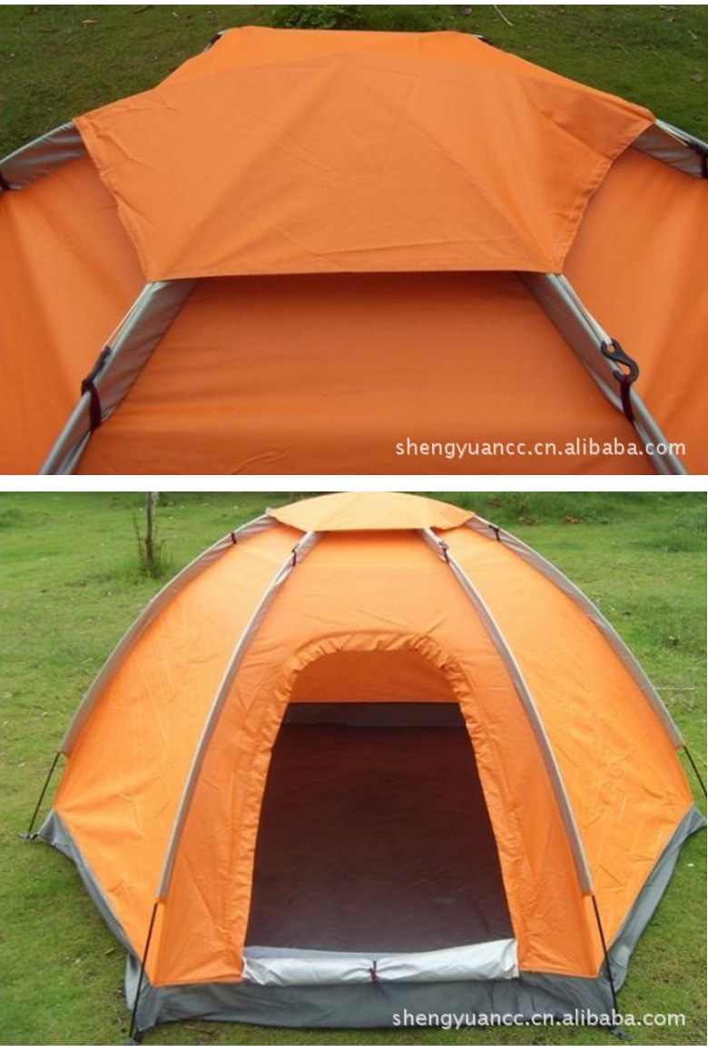 More than six single angle tent camping tent proof purple Tourism