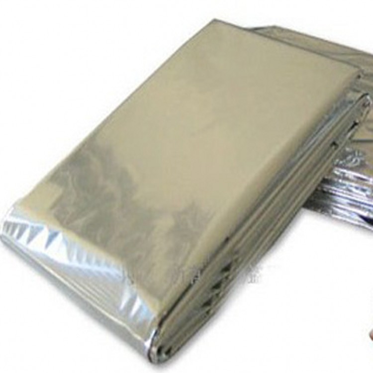 Outdoor First Aid Thermal Blanket 130*210 Double-Sided Silver Survival Blanket Sunscreen Blanket Emergency Blanket