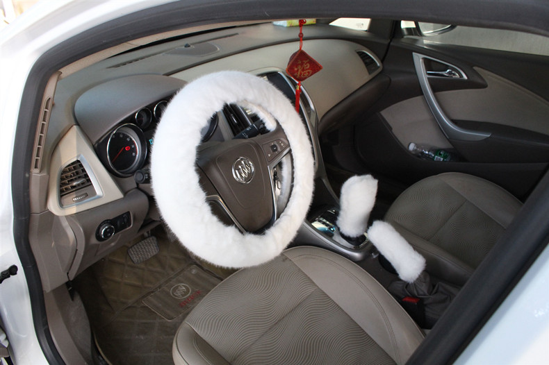 Factory Direct Supply Winter Imitation Fur Steering Wheel Three-Piece Set Shift Knob Cover Car Warm Long Wool Handle Cover Factory Direct Supply Winter Imitation Fur Steering Wheel Three-Piece Set Shift Knob Cover Car Warm Long Wool Handle Cover