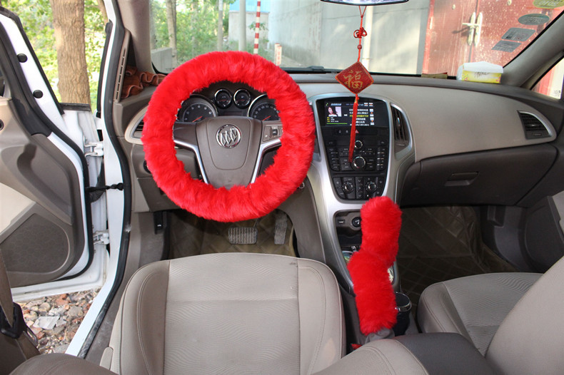 Factory Direct Supply Winter Imitation Fur Steering Wheel Three-Piece Set Shift Knob Cover Car Warm Long Wool Handle Cover Factory Direct Supply Winter Imitation Fur Steering Wheel Three-Piece Set Shift Knob Cover Car Warm Long Wool Handle Cover