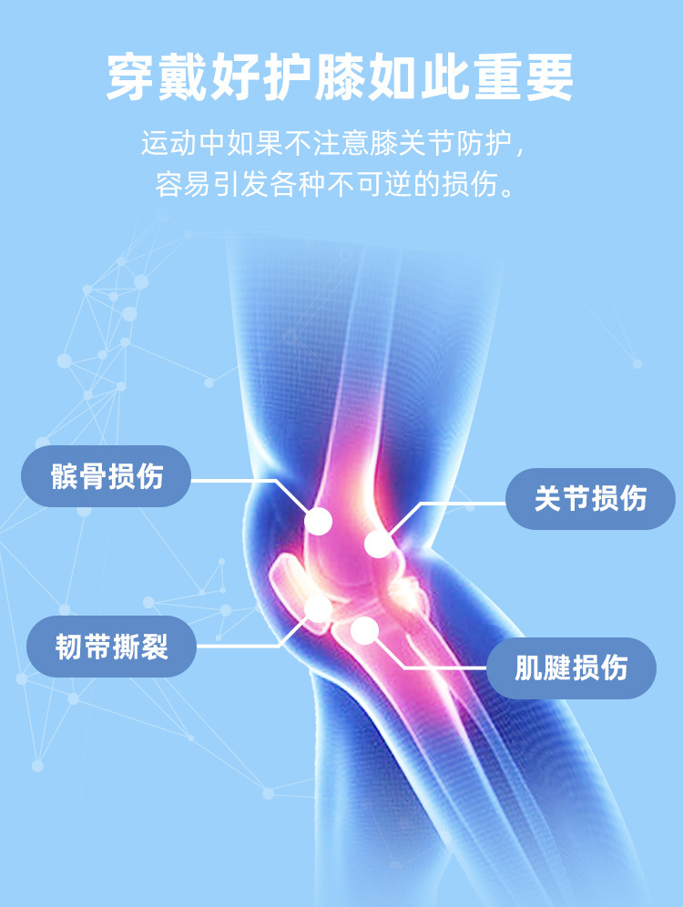 Sports Kneecaps Basketball Suit Men's and Women's Menisci Joint Running Silicone Kneecap Knee Protective Cover Summer Thin